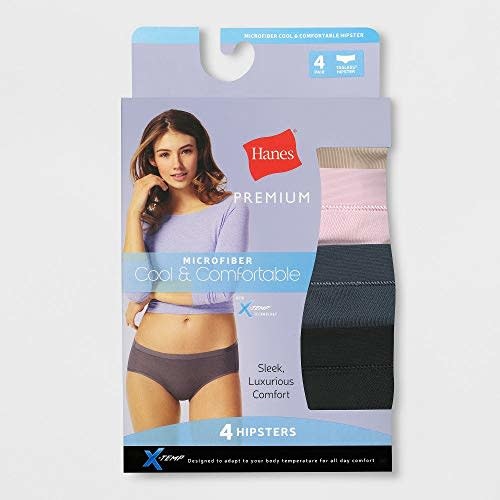 Hanes Premium Women's Microfiber Basic Hipster Briefs - Colors Vary 9