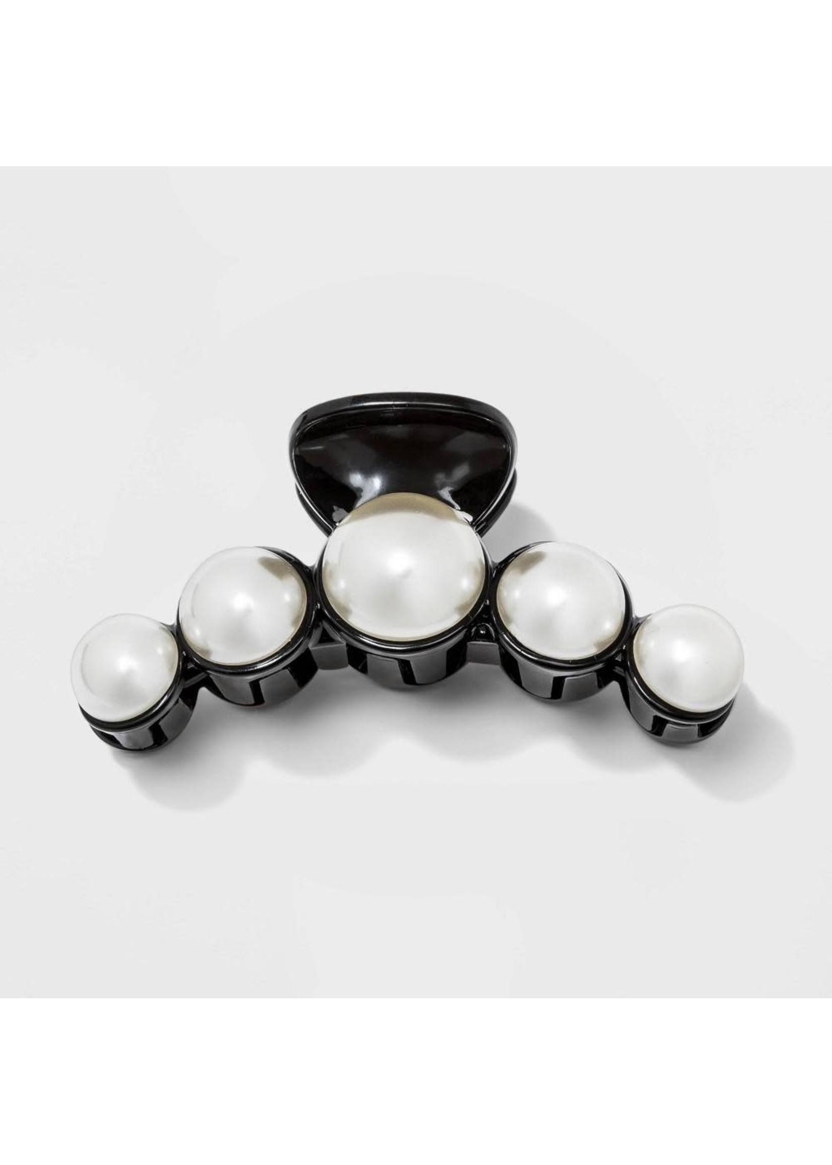 Faux Pearl Claw Clip - A New Day™ Black