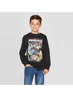 Boys' Spider-Man Long Sleeve T-Shirt - Black XL