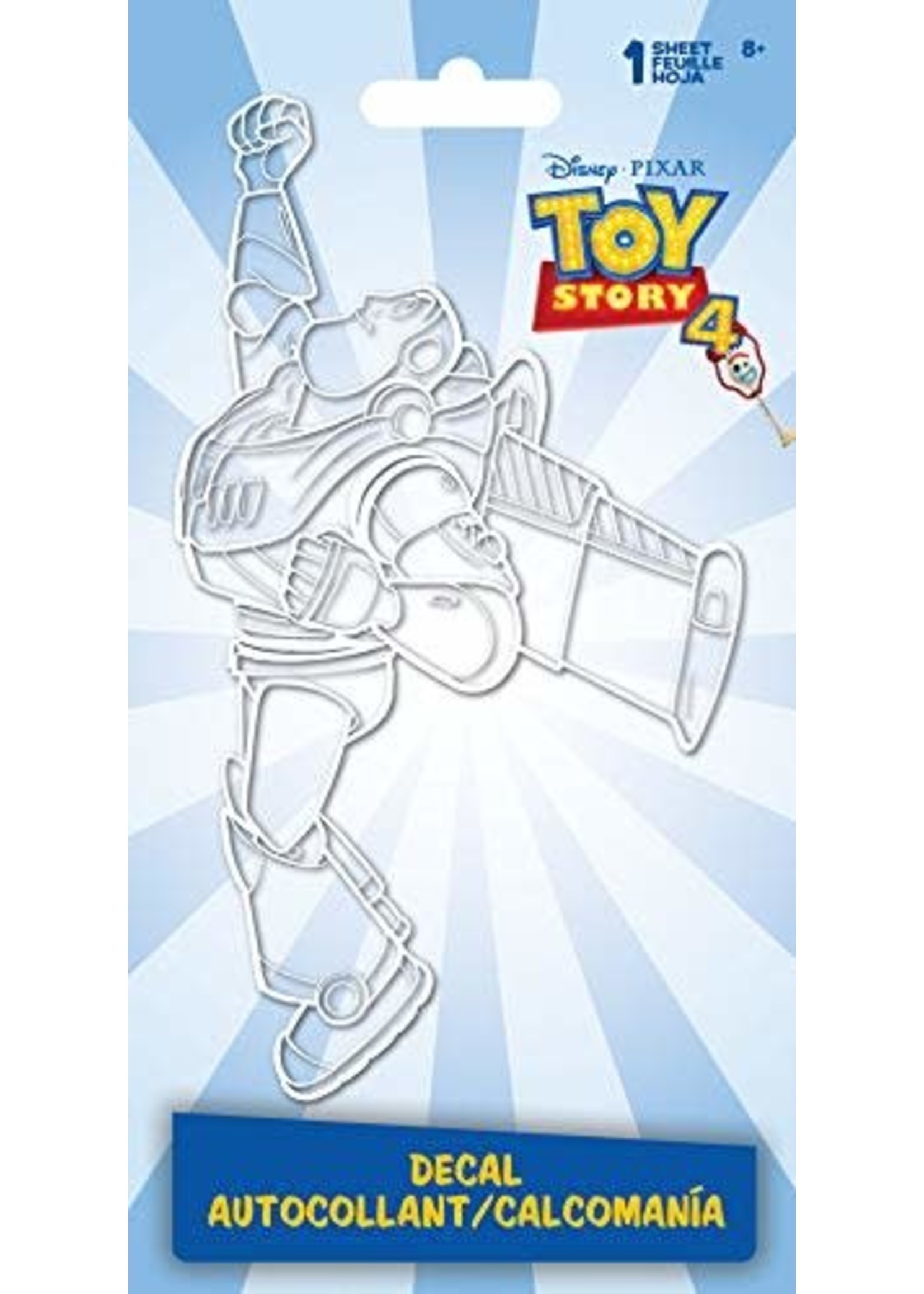 Toy Story 4 One Color Decal 4 X 8 Buzz Lightyear