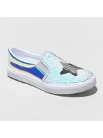 Girls' Madalena Flip Sequins Twin Gore Sneakers - Cat & Jack? Silver 5