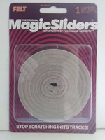 60"x 0.5" Felts Strip Adhesive Gray - Magic Sliders