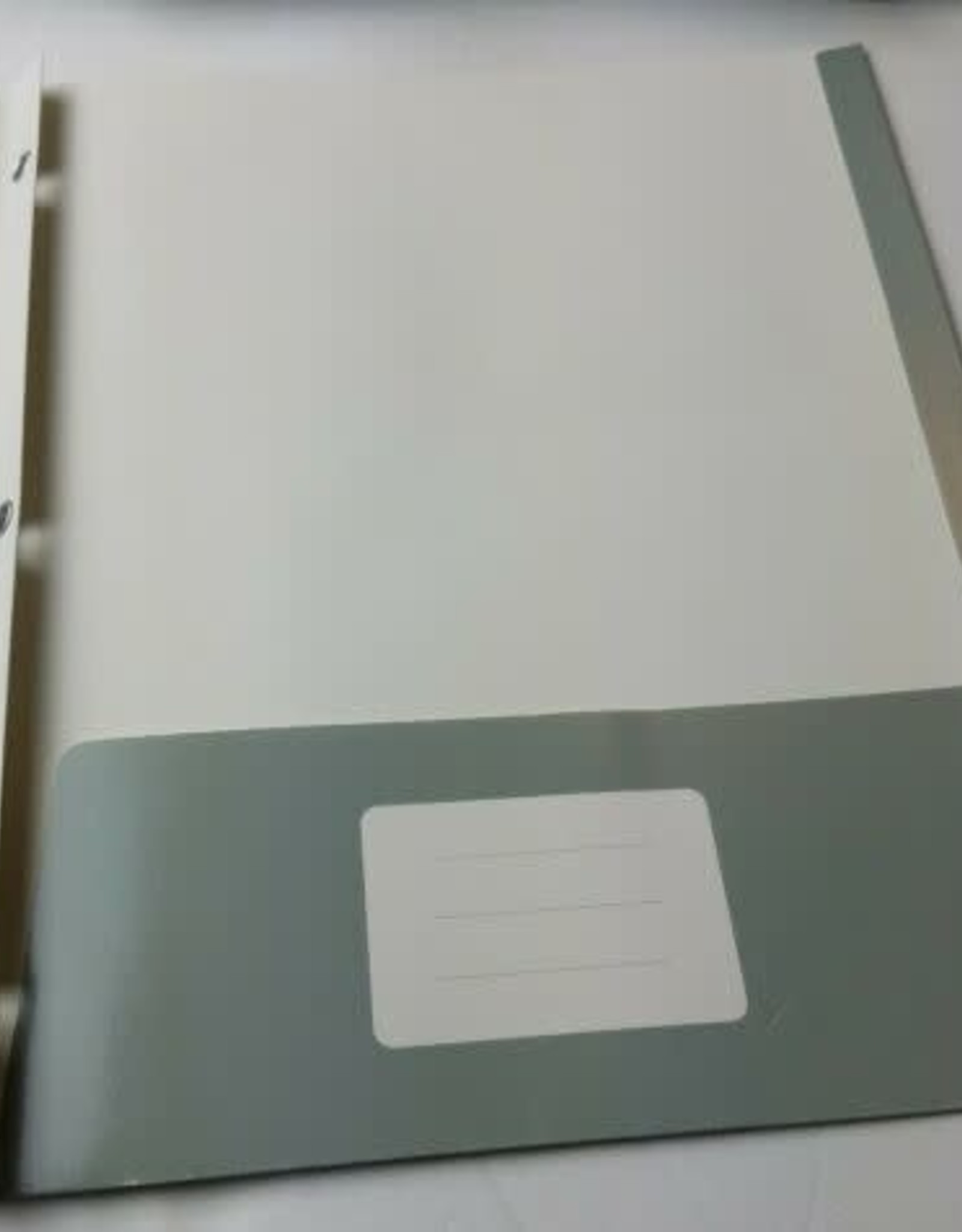 2 Pocket Paper Folder with Prongs Gray Pallex D3 Surplus Outlet