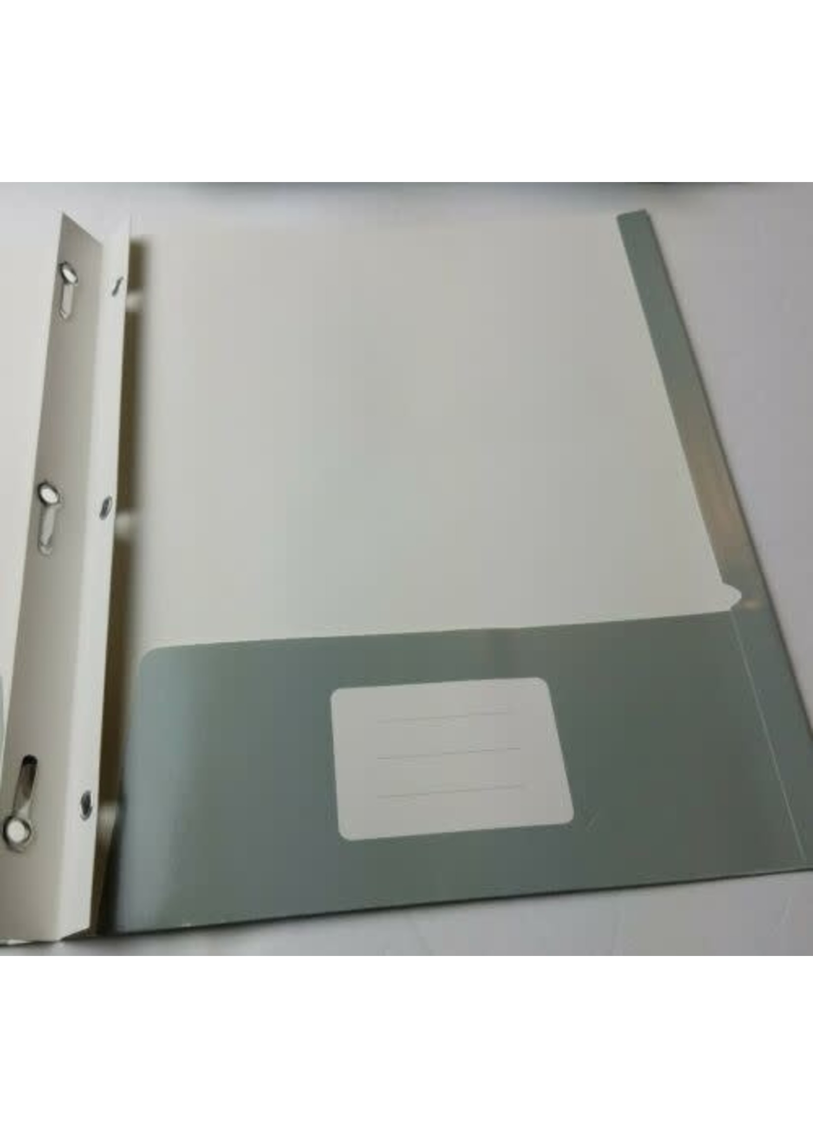 2 Pocket Paper Folder with Prongs Gray - Pallex