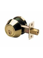 Master Lock Deadbolt Single Cylinder DSO0603 Polished Brass