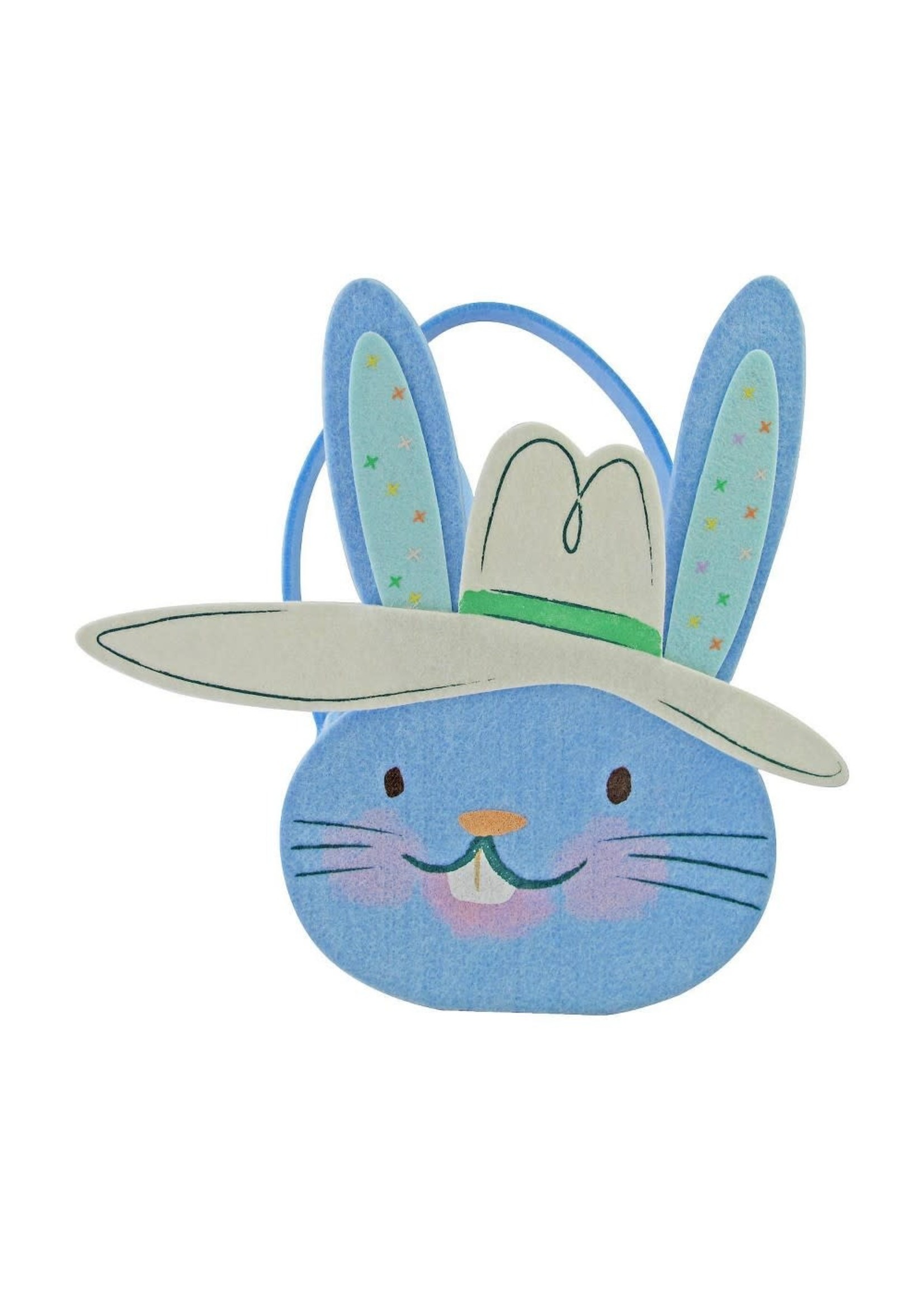 Felt Easter Basket Blue Bunny - Spritzâ„¢