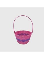 Spritz Easter Basket Purple and Pink Wicker