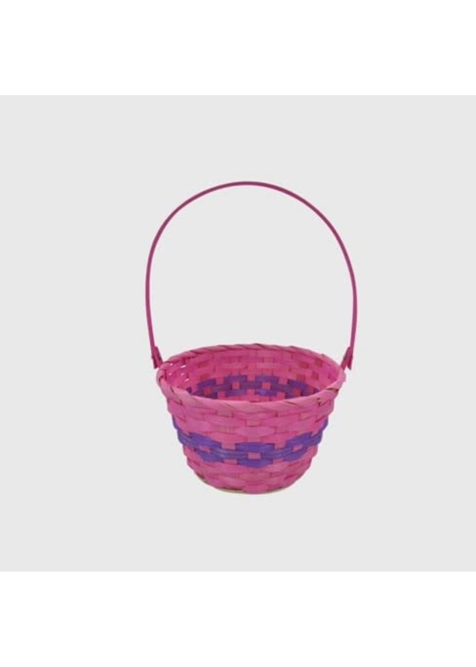 Spritz Easter Basket Purple and Pink Wicker