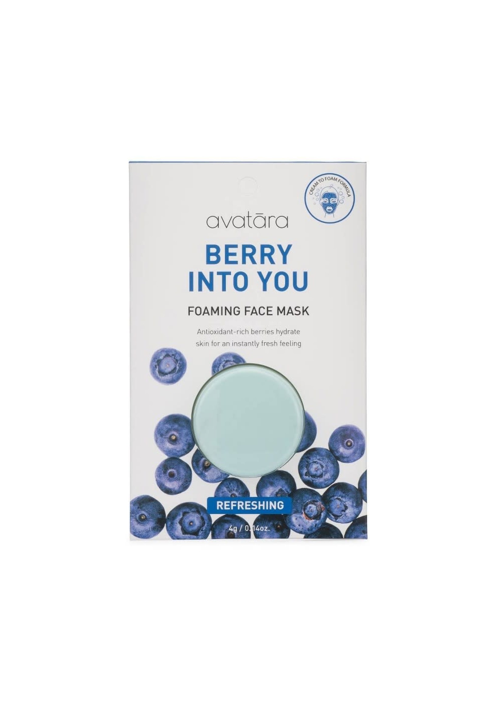 Avatara Berry Into You Foaming Face Mask - 0.14oz