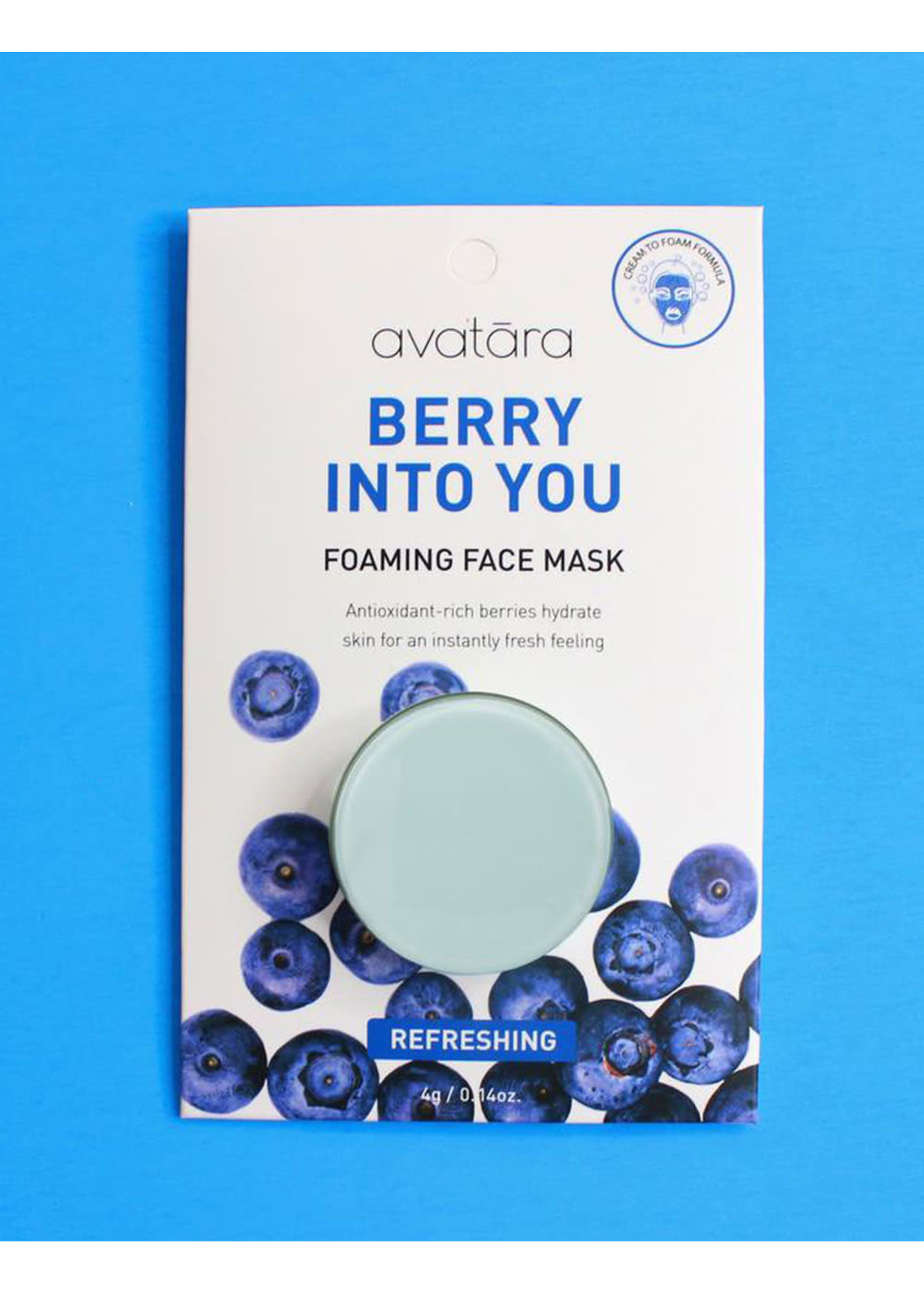 Avatara Berry Into You Foaming Face Mask - 0.14oz