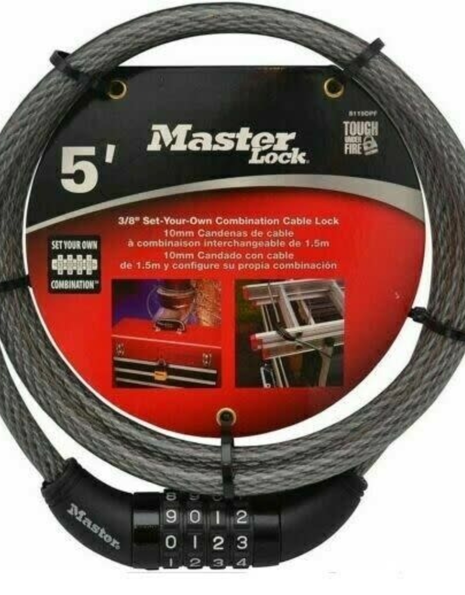 master lock cable combo lock