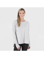 Wander by Hottotties Women's Charlotte Drop Shoulder Thermoregulation Tunic - Heather Gray L