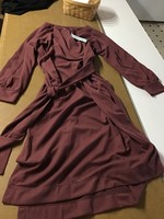 Women's Casual Fit Long Sleeve Boat Neck Midi Shift Dress - Prologueâ„¢ Red XL