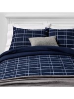 King Plaid Bed in a Bag Blue - Room Essentials?
