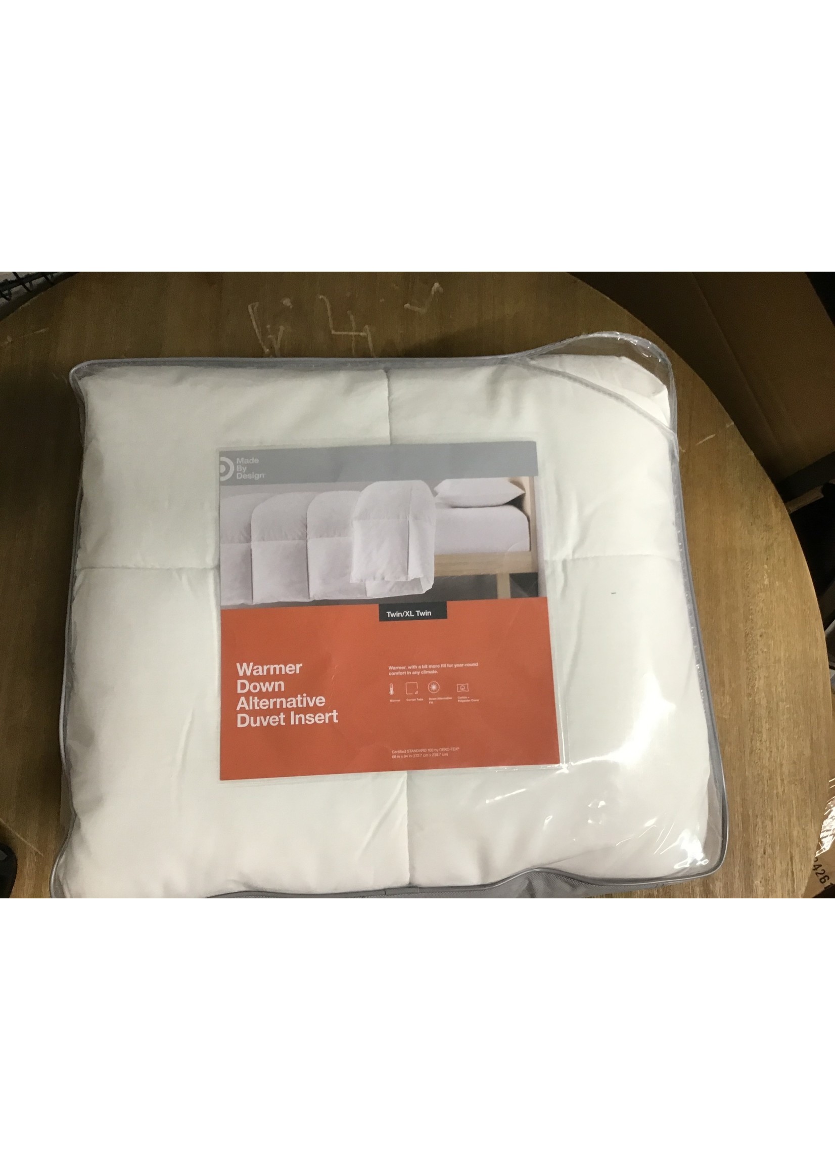 Twin/Twin XL Warmer Down Alternative Comforter Insert White - Made By Design™