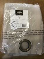 52"x63" Nadya Solid Blackout Curtain Panel Linen - Eclipse