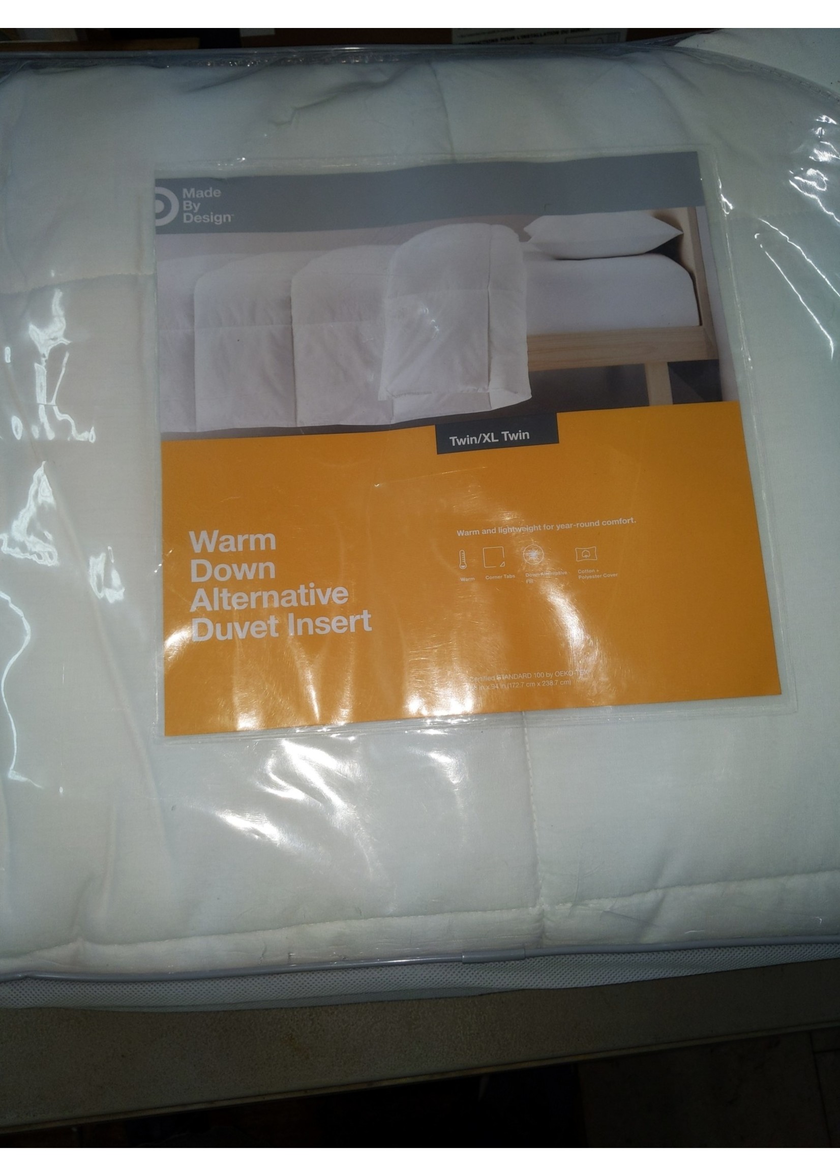 Twin/Twin XL Warm Down Alternative Comforter Insert White - Made By Design™