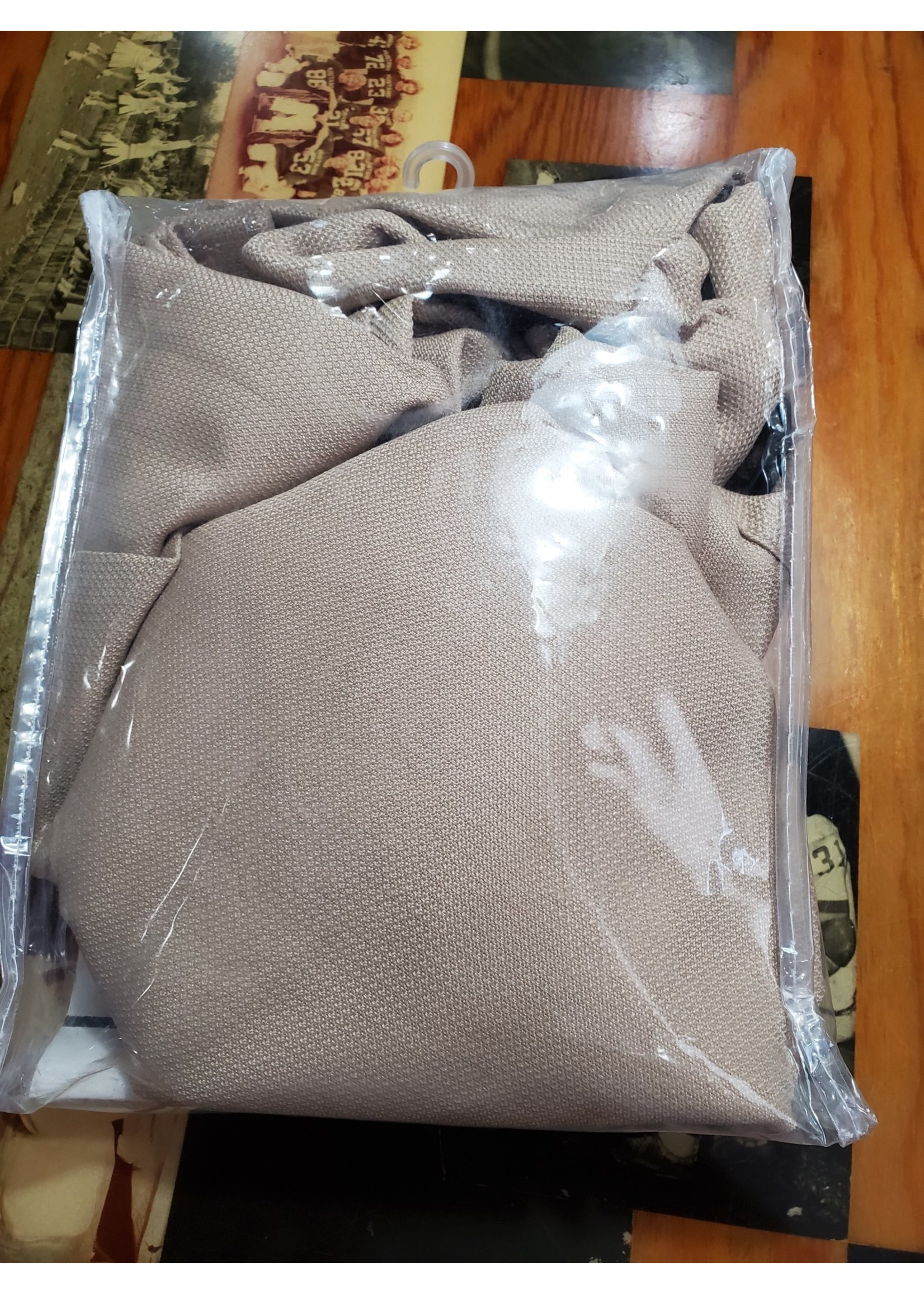63"x48" Montego Casual Textured Grommet Curtain Panel Taupe - No. 918