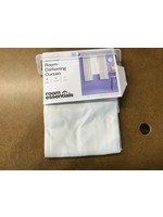 63"x42" Heathered Thermal Room Darkening Curtain Panel White - Room Essentials™