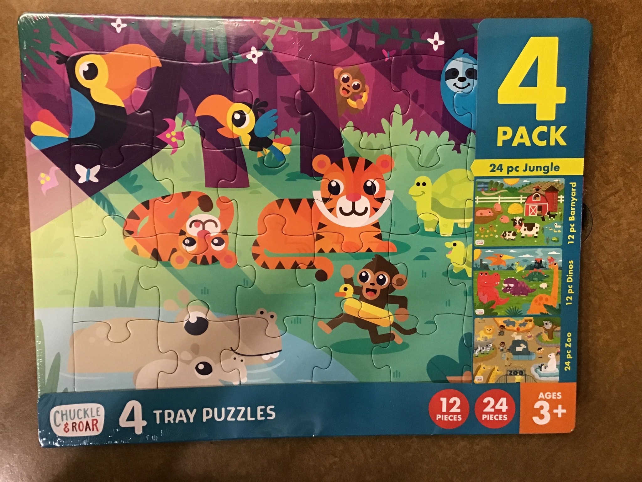 Chuckle & Roar 4pk of Tray Puzzles 72pc - D3 Surplus Outlet