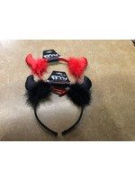 Halloween Boo Head Band Red or Black