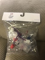 USA themed string lights 8 on a set battery operated