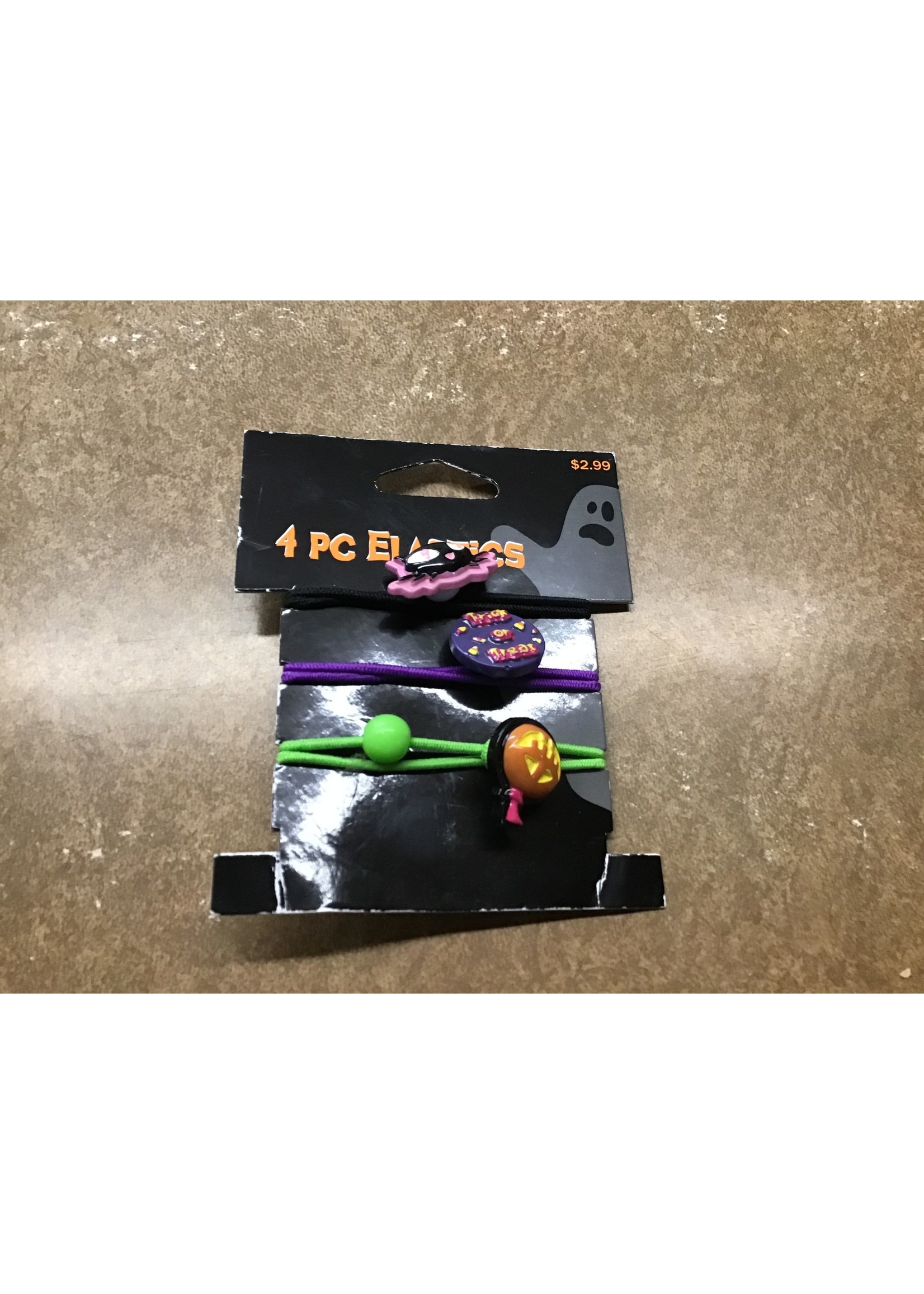 Halloween 4 pc elastic pony tail holders