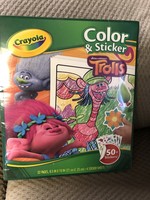 Color and Sticker Trolls 32pages 4sticker sheets