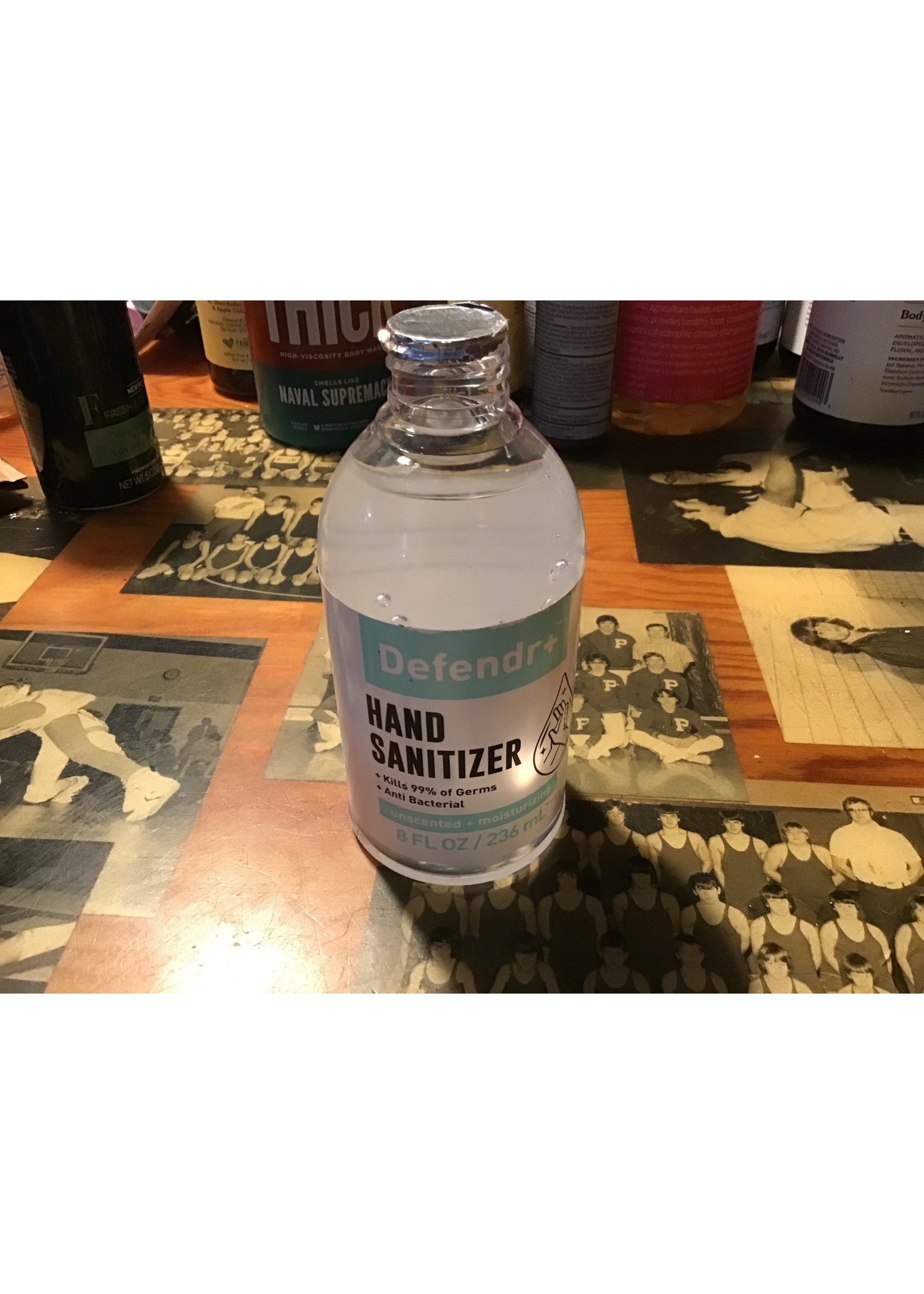 *Missing Lid* Defendr+ Anti-Bacterial Hand Sanitizer - 8 fl oz