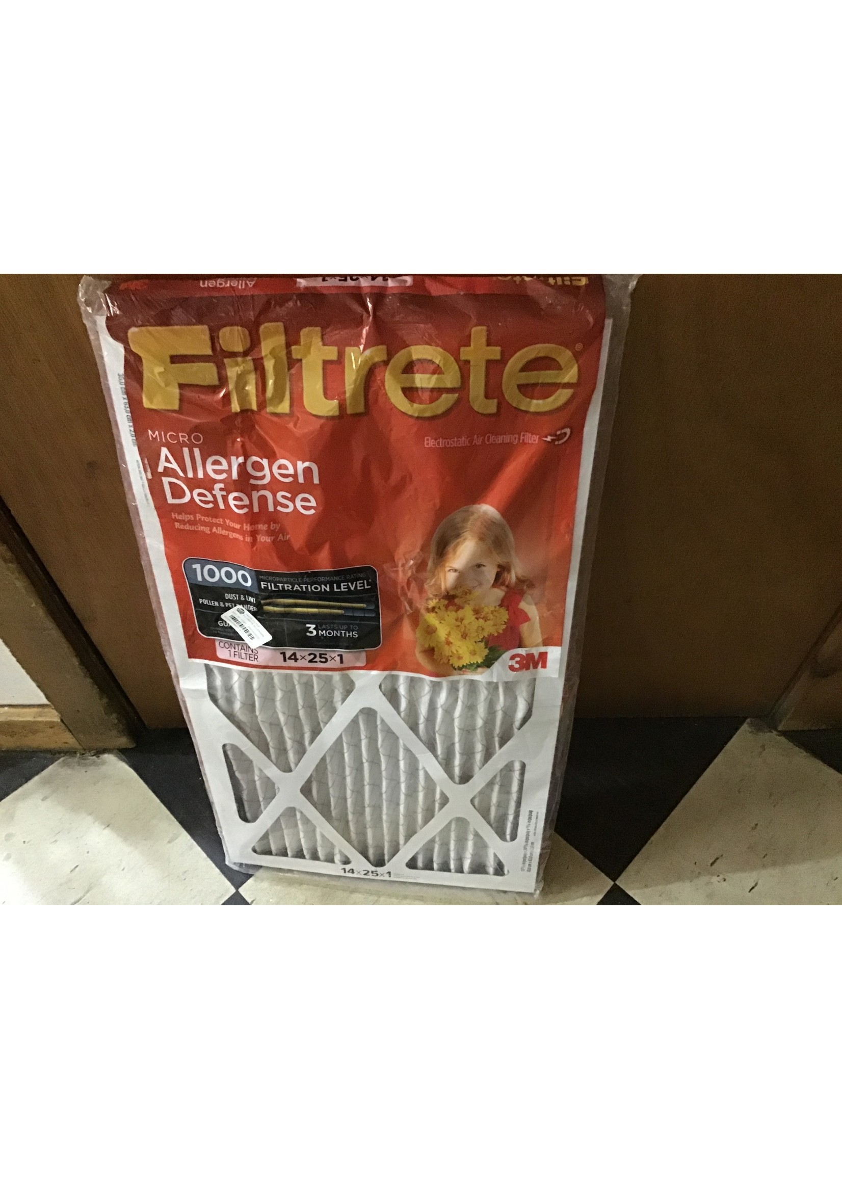 14X25 FILTER FILTRETE ALLERGEN