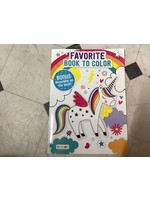 Unicorn Favorite Book to Color