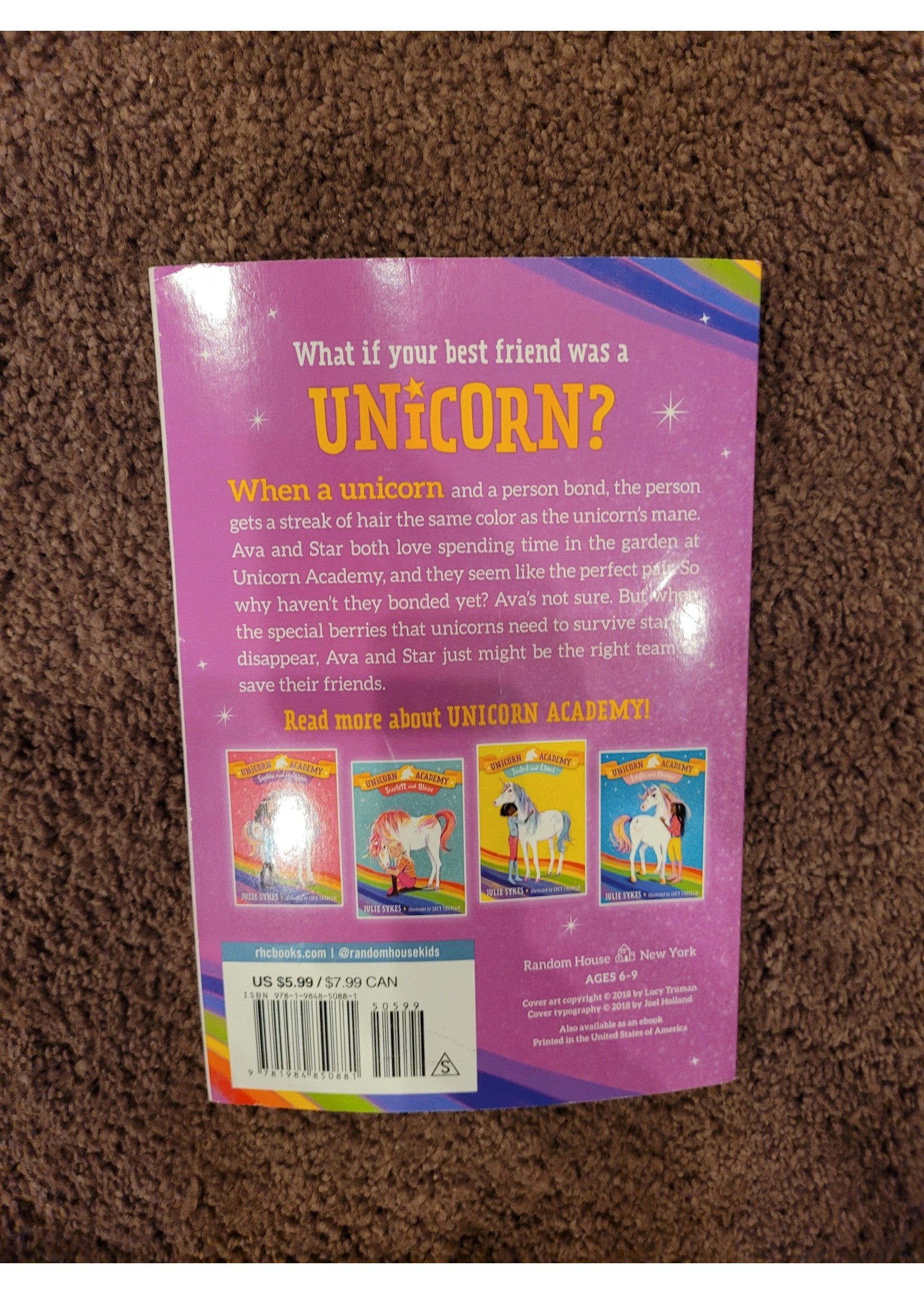 Ava and Star -  (Unicorn Academy) by Julie Sykes (Paperback)