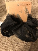 scunci Extra Large Scrunchie - Black Floral