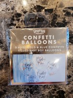 "Baby Boy" Confetti Balloons Blue