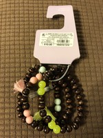 Beaded and Tassel Charm Stretch Bracelet Set - Wild Fable™
