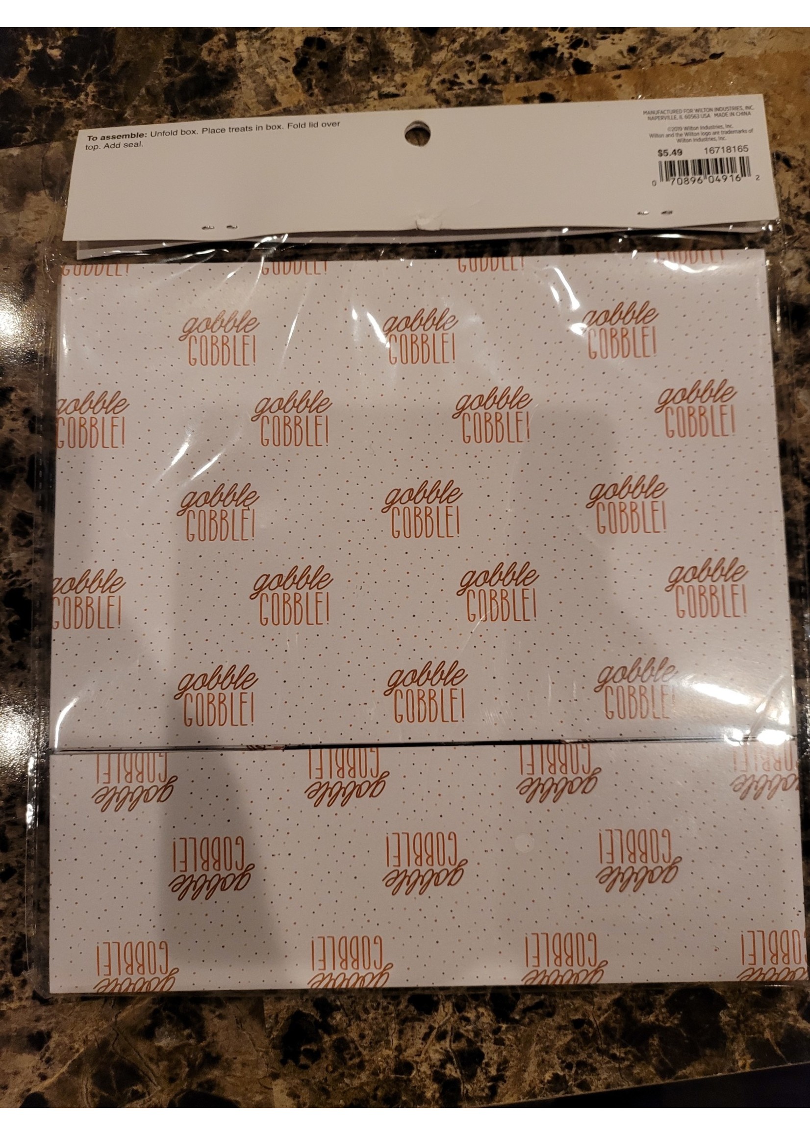 Wilton Treat Boxes & Seals Thanksgiving 3pcs 3x9.5x6.5 Simply Autumn Baking