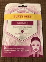 Burts Bees Renewing Biocellulose Gel Mask - 1ct