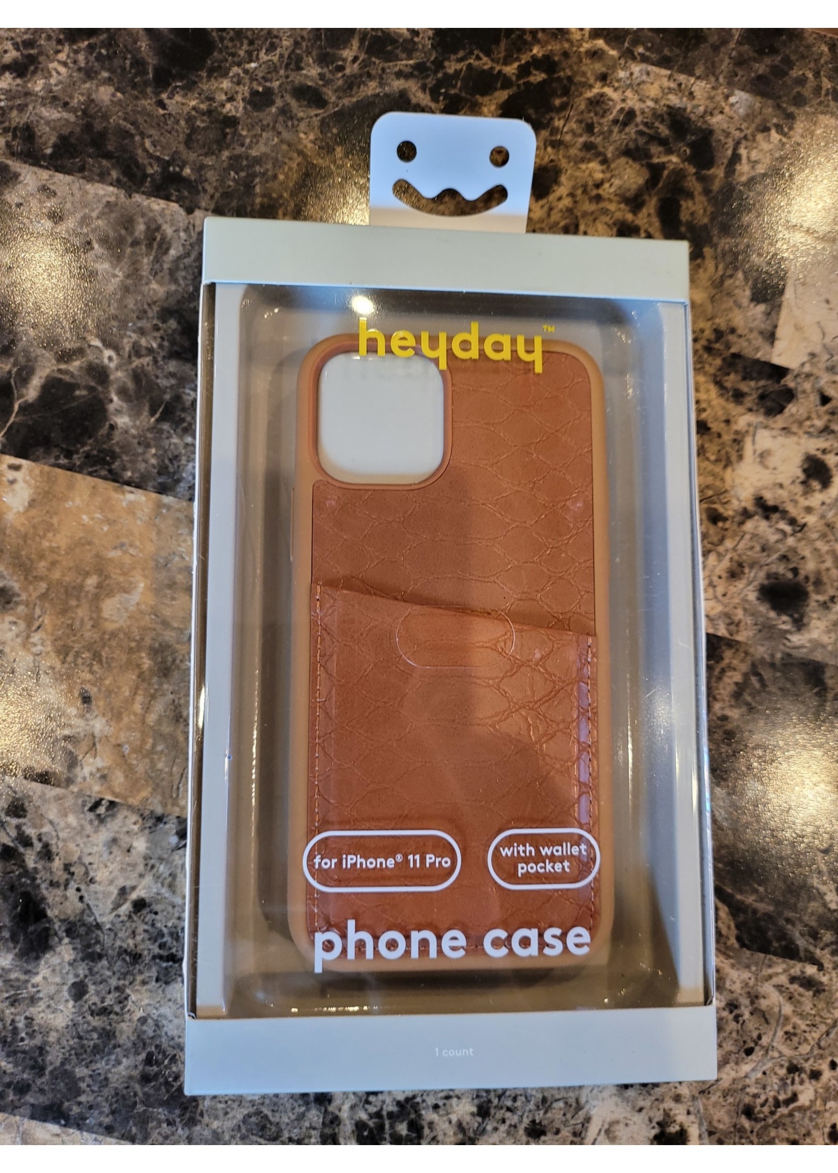 heyday™ Apple iPhone 11 Pro Case with Pockets - Tan Crocodile