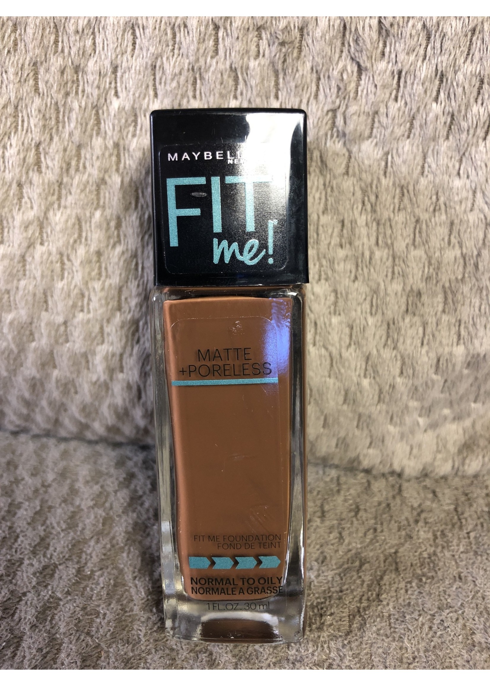 Maybelline Fit Me Matte + Poreless Liquid Foundation Makeup, Java #375 - 1 fl. oz.
