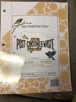 100 Sheets Loose Leaf Filler Paper College Ruled 8.5" x 11" - Decomposition Book