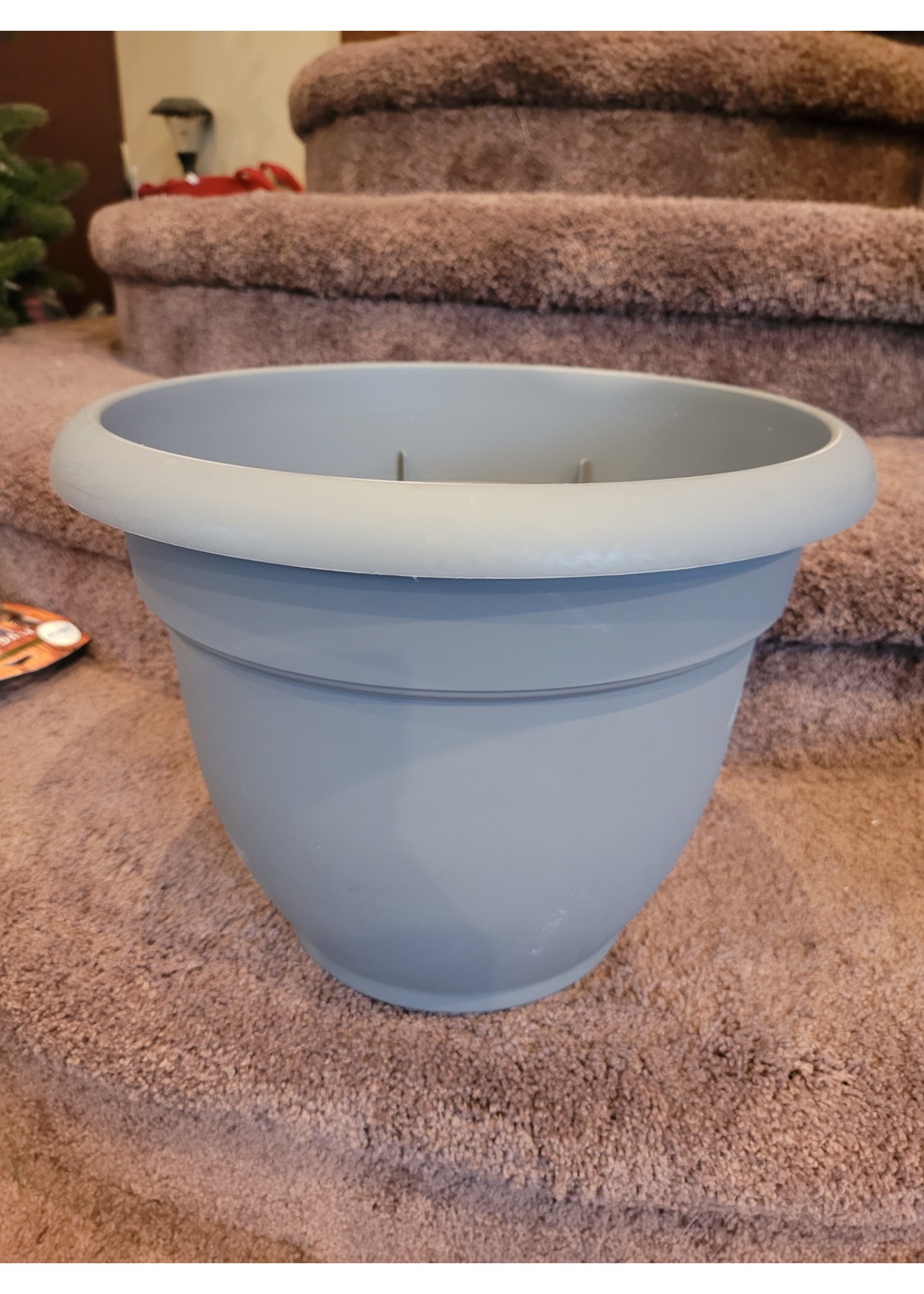 12" Ariana Planter with Self Watering Grid - Charcoal - Bloem