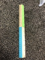12" Wood Triangular Fashion Ruler 1ct - Up&Up™ Asst colors