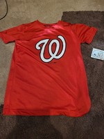 MLB Washington Nationals Boys' Performance T-Shirt with Gel Print - XS