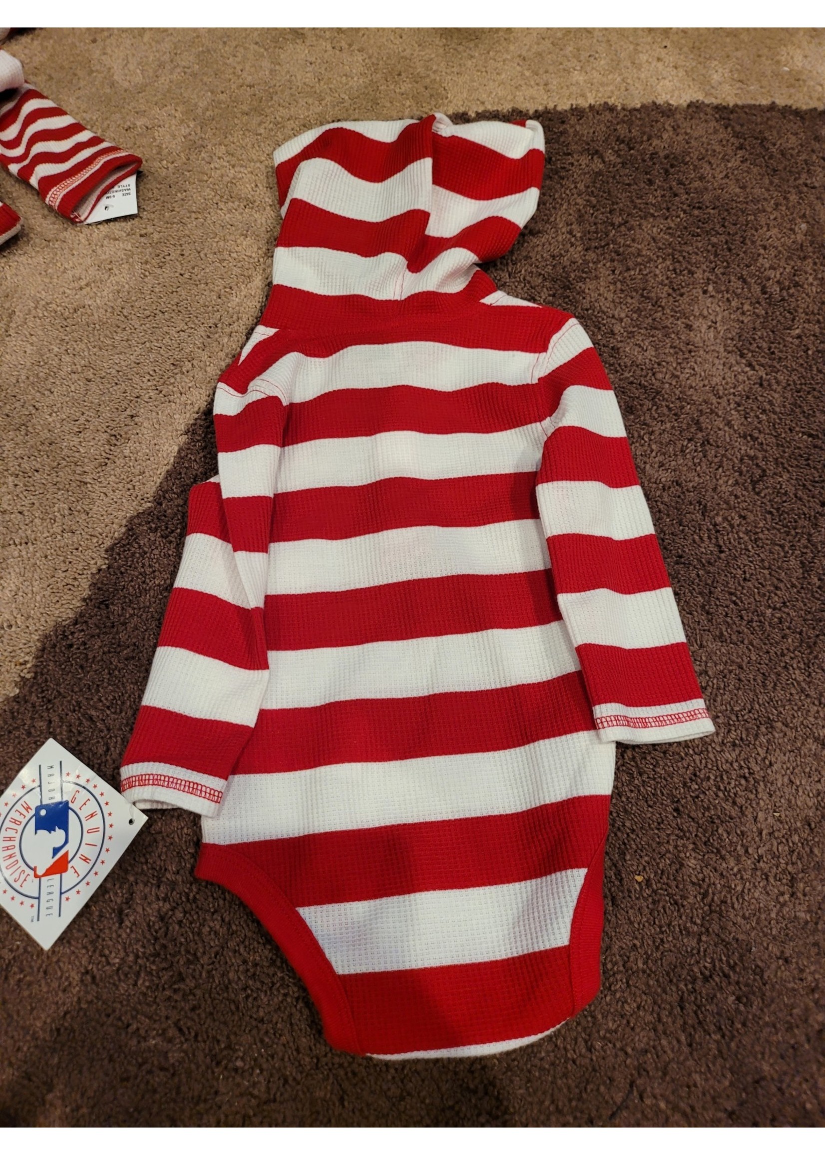 MLB Infant Striped Washington National Onesie 18M