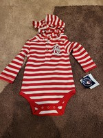 MLB Infant Striped Washington National Onesie 18M