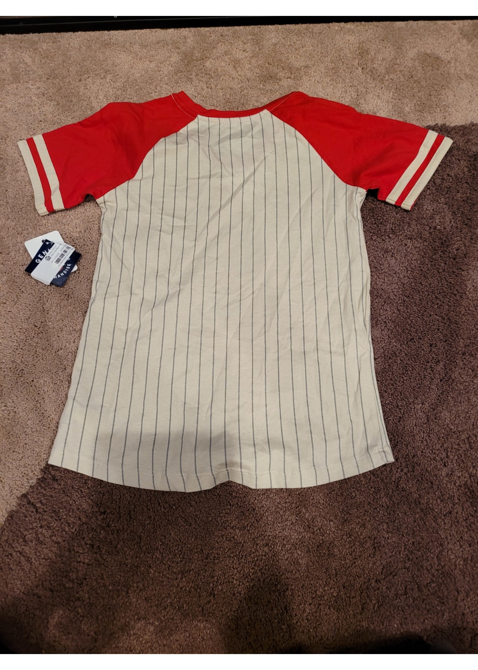 Girls V-Neck T-Shirt Washington Nationals Small