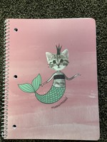 Spiral Notebook 1 Subject Wide Ruled Meowmaid - Gartner Studios