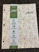 2pk Recycled Portfolios 2 Pocket Wide Ruled Blue and Red - Mead