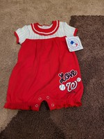 Infant Girl MLB Washington Nationals Onesie Shorts 0-3M