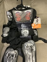 Kids' Light Up Iron Skull Ninja Halloween Costume Jumpsuit with Mask L - Hyde & EEK! Boutique™